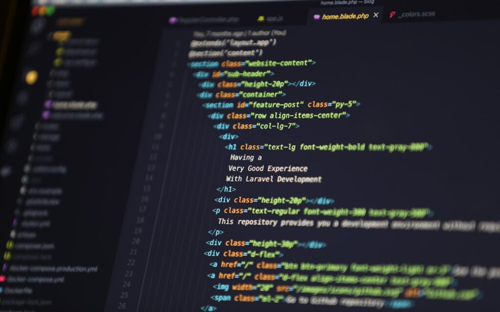 Bildschirm mit Code beim Erstellen einer llms.txt für eine Website