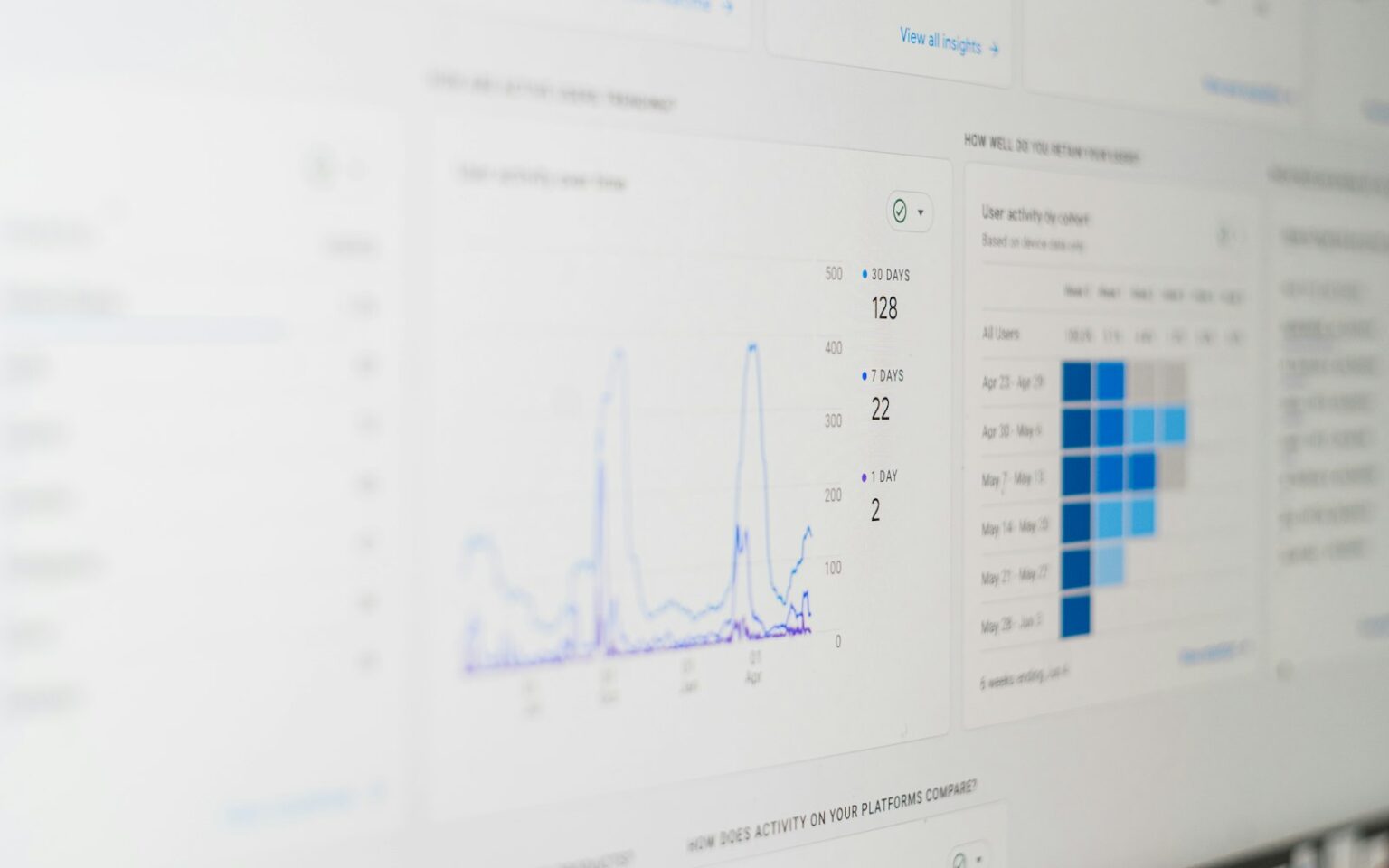 Bildschirm mit Datenströmen als Symbol für Server-Side Tracking